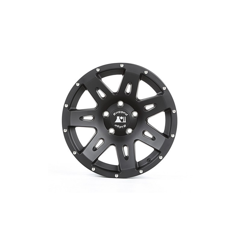 Rugged Ridge 15301.60 XHD Wheel， 17x8.5， Black Satin; 07-18 JK/JKU-