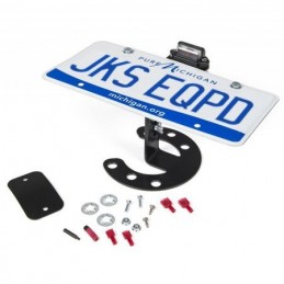 Portatarga per ruota di scorta con illuminazione Jeep Wrangler JK, TJ, YJ License Plate Relocation Kit w / Light JKS 8211